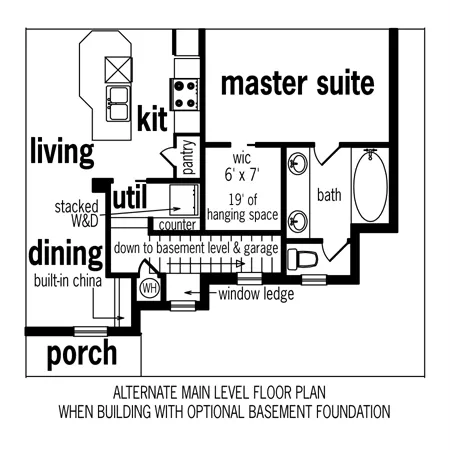 Optional Basement stair location